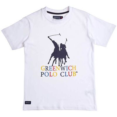 Alouette παιδική μπλούζα με ανάγλυφο σχέδιο "Greenwich Polo Club" (18 μηνών-16 ετών) - 00152021 Λευκό 8Y Alouette παιδική μπλούζα με ανάγλυφο σχέδιο "Greenwich Polo Club" (18 μηνών-16 ετών) - 00152021 Λευκό 8Y