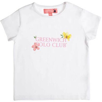 Alouette παιδική μπλούζα με glitter τύπωμα "Greenwich Polo Club" (18 μηνών-16 ετών) - 00152046 Λευκό 14Y Alouette παιδική μπλούζα με glitter τύπωμα "Greenwich Polo Club" (18 μηνών-16 ετών) - 00152046 Λευκό 14Y