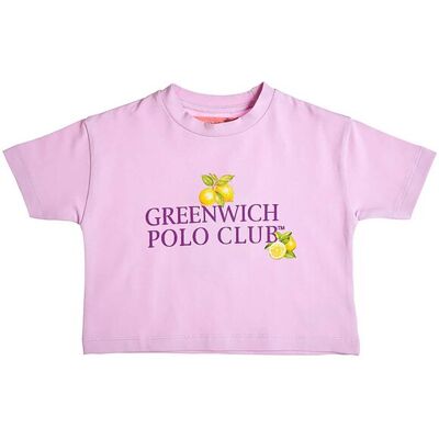 Alouette παιδικό Crop τοπ με τύπωμα "Greenwich Polo Club" (2-16 ετών) - 00152045 Λιλά 14Y Alouette παιδικό Crop τοπ με τύπωμα "Greenwich Polo Club" (2-16 ετών) - 00152045 Λιλά 14Y