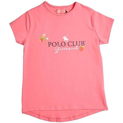 Alouette παιδική μπλούζα με τύπωμα "Greenwich Polo Club" (2-14 ετών) - 00152048 Ροζ 3Y Alouette παιδική μπλούζα με τύπωμα "Greenwich Polo Club" (2-14 ετών) - 00152048 Ροζ 3Y