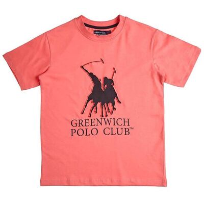 Alouette παιδική μπλούζα με τύπωμα "Greenwich Polo Club" (2-14 ετών) - 00152020 Κοραλί 8Y Alouette παιδική μπλούζα με τύπωμα "Greenwich Polo Club" (2-14 ετών) - 00152020 Κοραλί 8Y