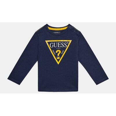 Guess παιδική μπλούζα με logo print και μακρύ μανίκι Regular Fit (3-7 ετών) - N84I24K8HM0 Μπλε 5Y Guess παιδική μπλούζα με logo print και μακρύ μανίκι Regular Fit (3-7 ετών) - N84I24K8HM0 Μπλε 5Y