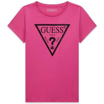Guess παιδικό T-shirt με λογότυπο (8-16 ετών) - J73I56K8HM0 Φούξια 14Y Guess παιδικό T-shirt με λογότυπο (8-16 ετών) - J73I56K8HM0 Φούξια 14Y