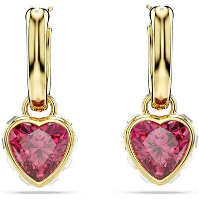 Swarovski γυναικεία σκουλαρίκια-σταγόνα καρδιά, κόκκινοι, επιμετάλλωση σε χρυσαφί τόνο "Chroma" - 5684760 Swarovski γυναικεία σκουλαρίκια-σταγόνα καρδιά, κόκκινοι, επιμετάλλωση σε χρυσαφί τόνο "Chroma" - 5684760