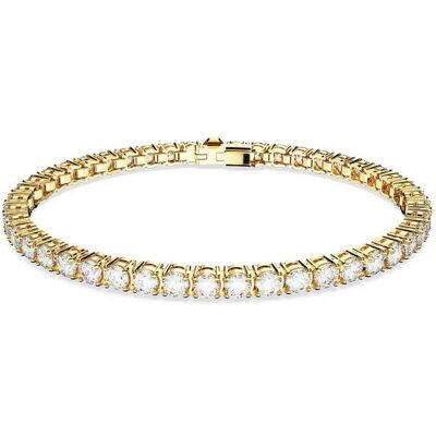 Swarovski γυναικείο βραχιόλι στρογγυλή κοπή, λευκό, επιμετάλλωση σε χρυσαφί τόνο "Matrix Tennis" - 5657664 Swarovski γυναικείο βραχιόλι στρογγυλή κοπή, λευκό, επιμετάλλωση σε χρυσαφί τόνο "Matrix Tennis" - 5657664