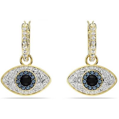 Swarovski γυναικεία σκουλαρίκια-σταγόνα μάτι, μπλε, επιμετάλλωση σε χρυσαφί τόνο "Symbolica" - 5692163 Swarovski γυναικεία σκουλαρίκια-σταγόνα μάτι, μπλε, επιμετάλλωση σε χρυσαφί τόνο "Symbolica" - 5692163
