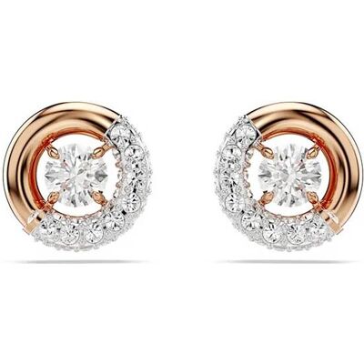 Swarovski γυναικεία σκουλαρίκια με καραφάκι, στρογγυλή κοπή, λευκά, επιμετάλλωση σε ροζ χρυσαφί τόνο "Dextera" - 5692258 Swarovski γυναικεία σκουλαρίκια με καραφάκι, στρογγυλή κοπή, λευκά, επιμετάλλωση σε ροζ χρυσαφί τόνο "Dextera" - 5692258