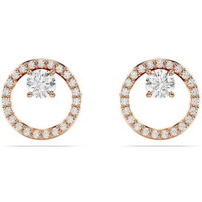 Swarovski σκουλαρίκια με καραφάκι, στρογγυλή κοπή, λευκά, επιμετάλλωση σε ροζ χρυσαφί τόνο "Constella" - 5692263 Swarovski σκουλαρίκια με καραφάκι, στρογγυλή κοπή, λευκά, επιμετάλλωση σε ροζ χρυσαφί τόνο "Constella" - 5692263