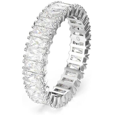 Swarovski γυναικείο δαχτυλίδι κοπή baguette, λευκό, φινίρισμα σε ασημένιο τόνο "Matrix" (55) - 5714334 Swarovski γυναικείο δαχτυλίδι κοπή baguette, λευκό, φινίρισμα σε ασημένιο τόνο "Matrix" (55) - 5714334