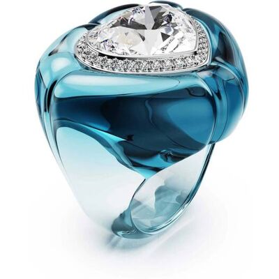 Swarovski γυναικείο δαχτυλίδι κοκτέιλ κοπή heart, pavé, καρδιά, μπλε "Dulcis" (55) - 5709965 Swarovski γυναικείο δαχτυλίδι κοκτέιλ κοπή heart, pavé, καρδιά, μπλε "Dulcis" (55) - 5709965