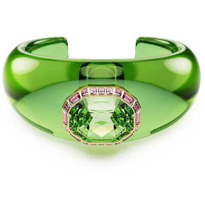 Swarovski γυναικεία χειροπέδα οκταγωνική κοπή, πράσινο, επιμετάλλωση σε χρυσαφί τόνο "Dulcis" (M) - 5714381 Swarovski γυναικεία χειροπέδα οκταγωνική κοπή, πράσινο, επιμετάλλωση σε χρυσαφί τόνο "Dulcis" (M) - 5714381