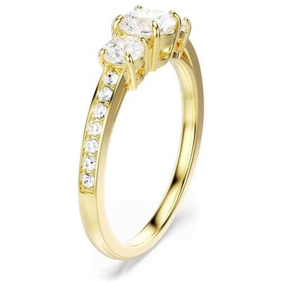 Swarovski γυναικείο δαχτυλίδι στρογγυλή κοπή, λευκό, επιμετάλλωση σε χρυσαφί τόνο "Stilla Attract" (58) - 5723293 Swarovski γυναικείο δαχτυλίδι στρογγυλή κοπή, λευκό, επιμετάλλωση σε χρυσαφί τόνο "Stilla Attract" (58) - 5723293