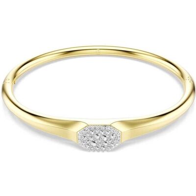 Swarovski γυναικείο άκαμπτο βραχιόλι στρογγυλή κοπή, λευκό, επιμετάλλωση σε χρυσαφί τόνο "Dextera" (M) - 5724597 Swarovski γυναικείο άκαμπτο βραχιόλι στρογγυλή κοπή, λευκό, επιμετάλλωση σε χρυσαφί τόνο "Dextera" (M) - 5724597