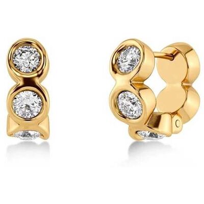 EDBLAD γυναικεία σκουλαρίκια "Ocean Gem Hoops Gold" - 130312 EDBLAD γυναικεία σκουλαρίκια "Ocean Gem Hoops Gold" - 130312