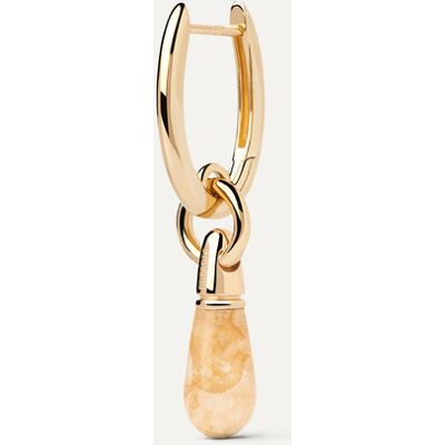 PDPAOLA γυναικείο μονό σκουλαρίκι "Yellow Aventurine Jupiter" - PG01-095-U PDPAOLA γυναικείο μονό σκουλαρίκι "Yellow Aventurine Jupiter" - PG01-095-U