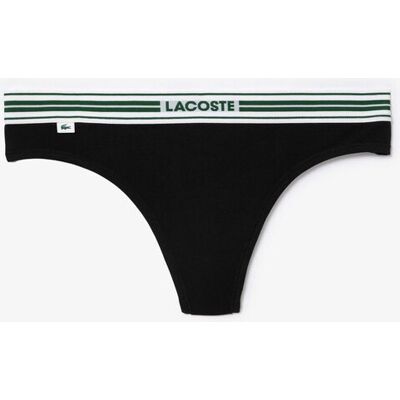 Lacoste γυναικείο εσώρουχο string brief με λογότυπο - 8F5198-00 Μαύρο L Lacoste γυναικείο εσώρουχο string brief με λογότυπο - 8F5198-00 Μαύρο L