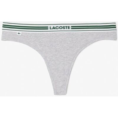 Lacoste γυναικείο εσώρουχο string brief με λογότυπο - 8F5198-00 Γκρι XL Lacoste γυναικείο εσώρουχο string brief με λογότυπο - 8F5198-00 Γκρι XL