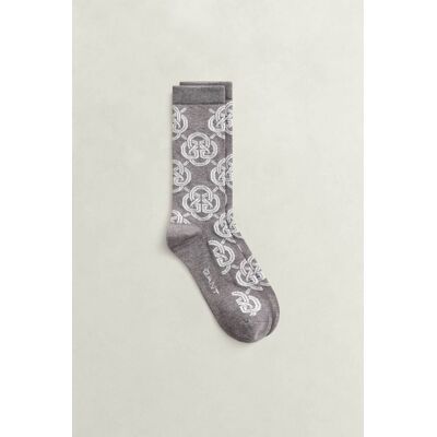 Gant γυναικείες μακριές κάλτσες με all-over graphic monogram - 4960278 Γκρι 39/41 Gant γυναικείες μακριές κάλτσες με all-over graphic monogram - 4960278 Γκρι 39/41