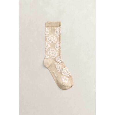 Gant γυναικείες μακριές κάλτσες με all-over graphic monogram - 4960278 Μπεζ 39/41 Gant γυναικείες μακριές κάλτσες με all-over graphic monogram - 4960278 Μπεζ 39/41