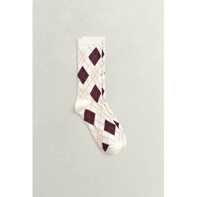 Gant γυναικείες μακριές κάλτσες με argyle pattern - 4960294 Λευκό 36/38 Gant γυναικείες μακριές κάλτσες με argyle pattern - 4960294 Λευκό 36/38
