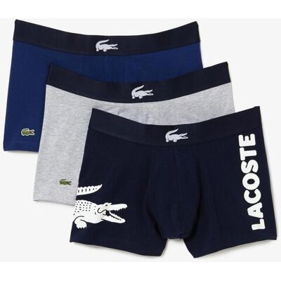 Lacoste σετ ανδρικά εσώρουχα boxer με λογότυπο (3 τεμάχια) - 5H1803 Μπλε Σκούρο S Lacoste σετ ανδρικά εσώρουχα boxer με λογότυπο (3 τεμάχια) - 5H1803 Μπλε Σκούρο S