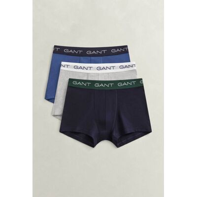 Gant σετ ανδρικά εσώρουχα trunk με λογότυπο Slim Fit (3 τεμάχια) - 902633003 Μπλε XL Gant σετ ανδρικά εσώρουχα trunk με λογότυπο Slim Fit (3 τεμάχια) - 902633003 Μπλε XL
