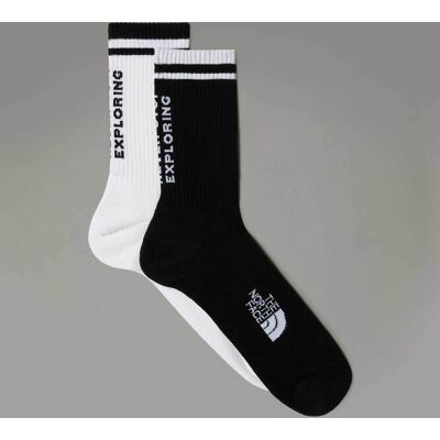 The North Face σετ unisex μακριές κάλτσες με lettering "NSE Everyday" (2 ζευγάρια) - NF0A8CMPKY41 Ασπρόμαυρο M The North Face σετ unisex μακριές κάλτσες με lettering "NSE Everyday" (2 ζευγάρια) - NF0A8CMPKY41 Ασπρόμαυρο M