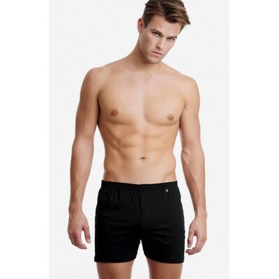 Walk ανδρικό εσώρουχο boxer μονόχρωμο Relaxed Fit - W1751 Μαύρο M Walk ανδρικό εσώρουχο boxer μονόχρωμο Relaxed Fit - W1751 Μαύρο M