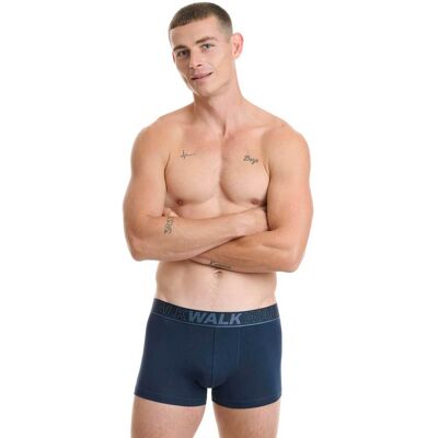 Walk ανδρικό εσώρουχο boxer μονόχρωμο - W1754 Μπλε Σκούρο XL Walk ανδρικό εσώρουχο boxer μονόχρωμο - W1754 Μπλε Σκούρο XL