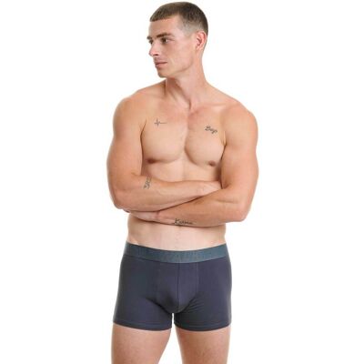 Walk ανδρικό εσώρουχο boxer μονόχρωμο - W1754 Γκρι Σκούρο L Walk ανδρικό εσώρουχο boxer μονόχρωμο - W1754 Γκρι Σκούρο L