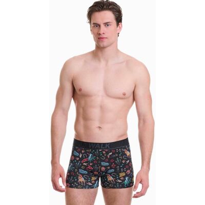 Walk ανδρικό εσώρουχο boxer με all-over print - W1754-13 Σκούρο Μπλε XL Walk ανδρικό εσώρουχο boxer με all-over print - W1754-13 Σκούρο Μπλε XL