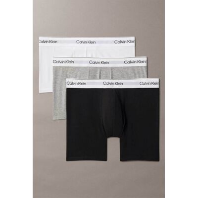 Calvin Klein σετ ανδρικά εσώρουχα boxer brief με λογότυπο (3 τεμάχια) - LV00NB4394 Γκρι XL Calvin Klein σετ ανδρικά εσώρουχα boxer brief με λογότυπο (3 τεμάχια) - LV00NB4394 Γκρι XL