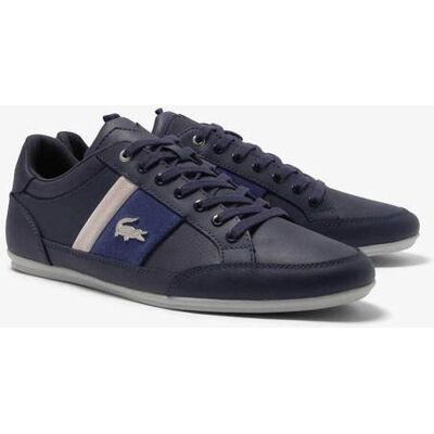 Lacoste ανδρικά δερμάτινα sneakers "Chaymon" - 46CMA0006092 Μπλε Σκούρο 41 Lacoste ανδρικά δερμάτινα sneakers "Chaymon" - 46CMA0006092 Μπλε Σκούρο 41