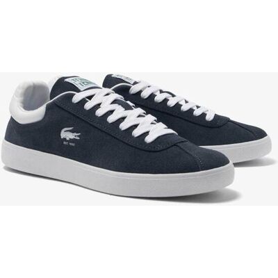 Lacoste ανδρικά sneakers από δέρμα suede μονόχρωμα με crocodile print στο πλάι "Baseshot" - 46SMA0065092 Σκούρο Μπλε 41 Lacoste ανδρικά sneakers από δέρμα suede μονόχρωμα με crocodile print στο πλάι "Baseshot" - 46SMA0065092 Σκούρο Μπλε 41