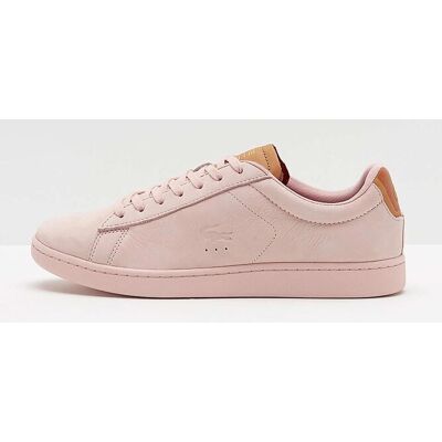 Lacoste ανδρικά δερμάτινα sneakers μονόχρωμα με ανάγλυφη λεπτομέρεια στο πλάι "Carnaby Evo" - 34SPM006015J Nude 45 Lacoste ανδρικά δερμάτινα sneakers μονόχρωμα με ανάγλυφη λεπτομέρεια στο πλάι "Carnaby Evo" - 34SPM006015J Nude 45