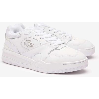 Lacoste γυναικεία δερμάτινα sneakers μονόχρωμα με ανάγλυφο σχέδιο "Lineshot" - 46SFA009221G Λευκό 37 Lacoste γυναικεία δερμάτινα sneakers μονόχρωμα με ανάγλυφο σχέδιο "Lineshot" - 46SFA009221G Λευκό 37