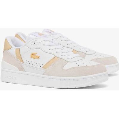 Lacoste γυναικεία δερμάτινα sneakers "T-Clip" - 51SFA016383J Λευκό 42 Lacoste γυναικεία δερμάτινα sneakers "T-Clip" - 51SFA016383J Λευκό 42