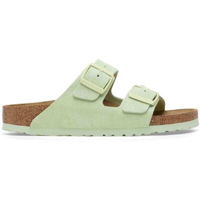 Birkenstock γυναικεία σανδάλια "Arizona Suede Leather" - 1026831003546 Πράσινο Φυστικί 36 Birkenstock γυναικεία σανδάλια "Arizona Suede Leather" - 1026831003546 Πράσινο Φυστικί 36