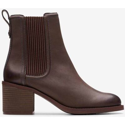 Clarks γυναικεία μονόχρωμα δερμάτινα μποτάκια "Chamberly Top" - 26178829 Καφέ 41 Clarks γυναικεία μονόχρωμα δερμάτινα μποτάκια "Chamberly Top" - 26178829 Καφέ 41
