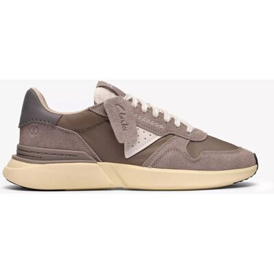 Clarks ανδρικά suede sneakers "Craft Wick Lace" - 26186558 Γκρι 40 Clarks ανδρικά suede sneakers "Craft Wick Lace" - 26186558 Γκρι 40