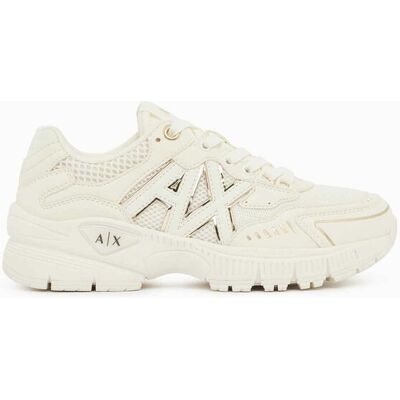 Giorgio Armani Exchange γυναικεία sneakers με monogram - XW002153AF22757 Κρέμ 37 Giorgio Armani Exchange γυναικεία sneakers με monogram - XW002153AF22757 Κρέμ 37