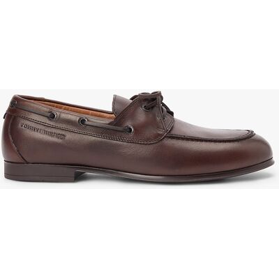 Tommy Hilfiger ανδρικά δερμάτινα boat shoes - FM0FM05748 Καφέ 44 Tommy Hilfiger ανδρικά δερμάτινα boat shoes - FM0FM05748 Καφέ 44
