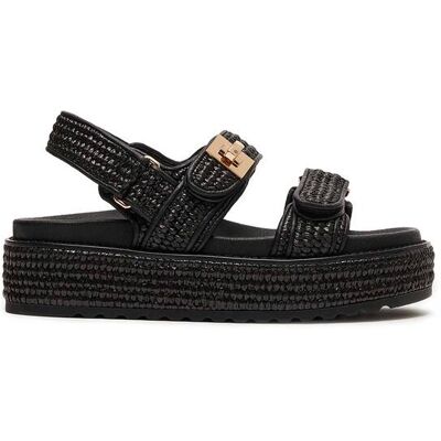 Steve Madden γυναικεία σανδάλια με ψάθα "Bigmona" - 1100303402002 Μαύρο 40 Steve Madden γυναικεία σανδάλια με ψάθα "Bigmona" - 1100303402002 Μαύρο 40