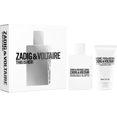 ZADIG & VOLTAIRE Zadig&Voltaire; This is Her! Eau de Parfum 50 ml Gift Set - 31900415101 ZADIG & VOLTAIRE Zadig&Voltaire; This is Her! Eau de Parfum 50 ml Gift Set - 31900415101