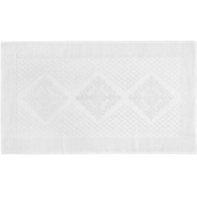 Coincasa χαλάκι μπάνιου με γεωμετρικό σχέδιο 60 x 90 cm - 006679724 Λευκό Coincasa χαλάκι μπάνιου με γεωμετρικό σχέδιο 60 x 90 cm - 006679724 Λευκό