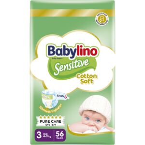 Mega Disposables Πάνες Babylino Sensitive Value Pack No 3 (4-9 Kg) (56 Τεμ)