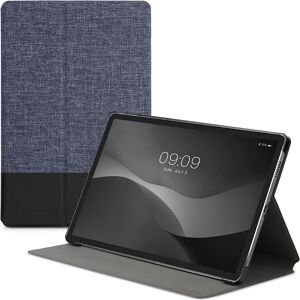 KWMobile KW Θήκη Flip - Lenovo Tab P11 Pro 11.5" - PU Leather Canvas Tablet Cover with Stand - Dark Blue / Black (55711.17)