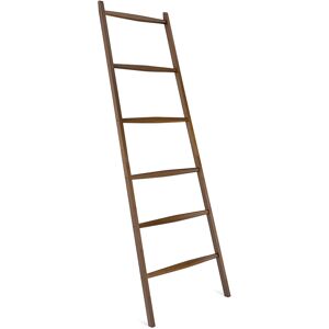 Navaris Bamboo Towel Ladder - Σκάλα Μπάνιου / Κρεμάστρα Ρούχων / Βάση Στήριξης για Πετσέτες από Μπαμπού - 6 Θέσεων - Dark Brown (51606.18)