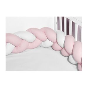 Oliver Baby Des.3120 Πλεξούδα Λευκή-Ροζ Τριπλή Βαμβακερή 20x200