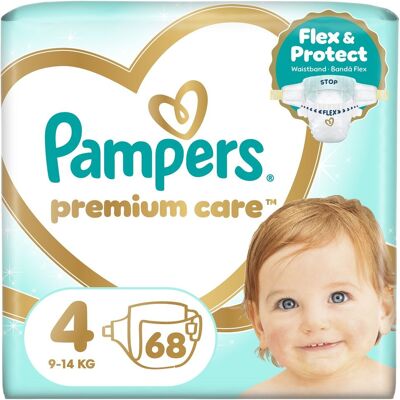 Pampers Premium Care Μέγεθος 4 Nάρες - Ευαίσθητο δέρμα Pampers Premium Care Μέγεθος 4 Nάρες - Ευαίσθητο δέρμα